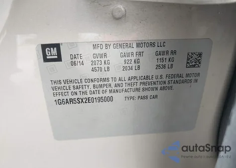 2014 Cadillac Cts Luxury z USA, uszkodzony, nr VIN 1G6AR5SX2E0195000